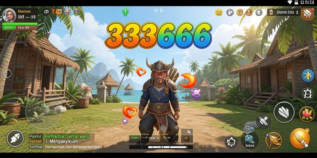 Screenshot utama 333666 menampilkan keseruan gameplay santai.