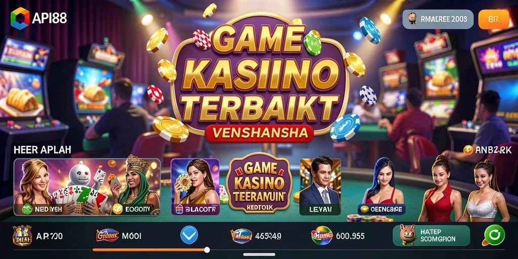 Screenshot utama API88 menunjukkan gameplay kasino yang mengasyikkan dan penuh aksi.