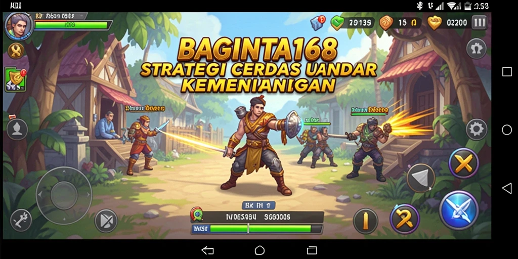 Screenshot menunjukkan aksi strategi permainan BAGINTA168 yang seru.