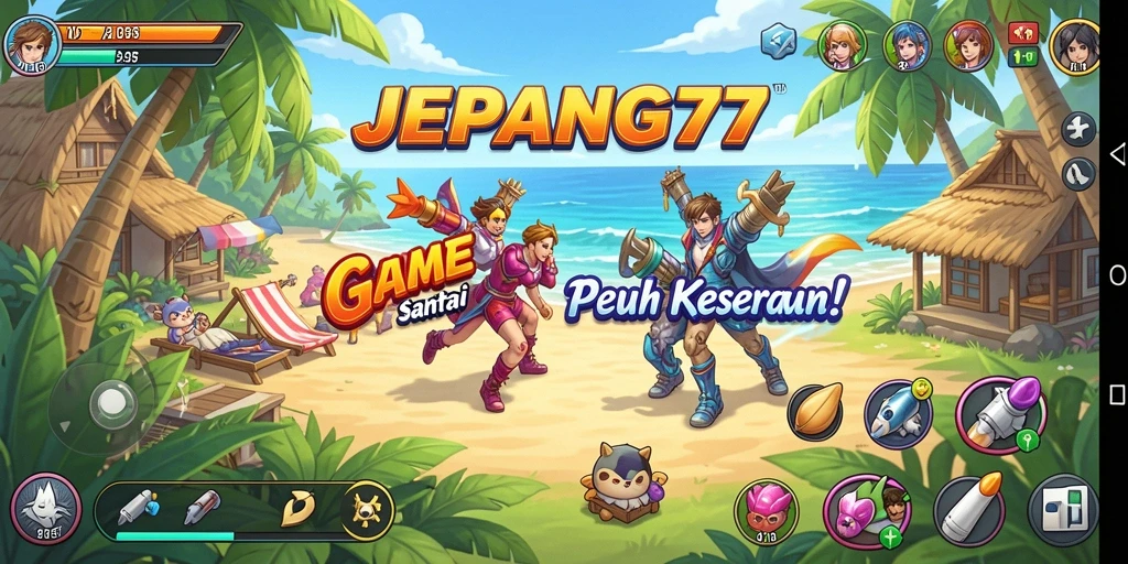 Screenshot gameplay JEPANG77 yang menunjukkan aksi seru dan interaksi antar pemain.