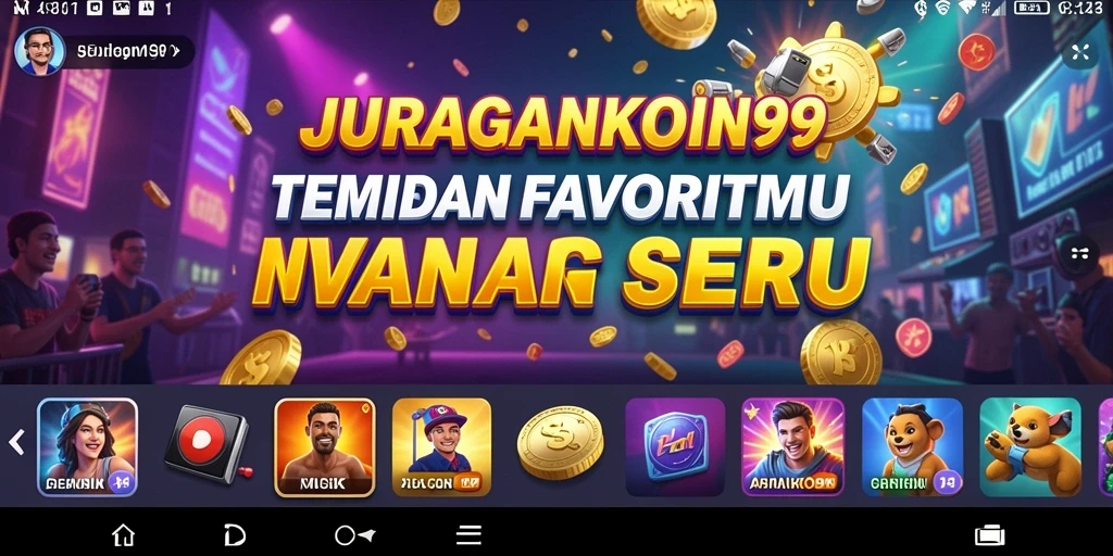 Screenshot gameplay JURAGANKOIN99 menampilkan interaksi dan keseruan saat bermain musik.