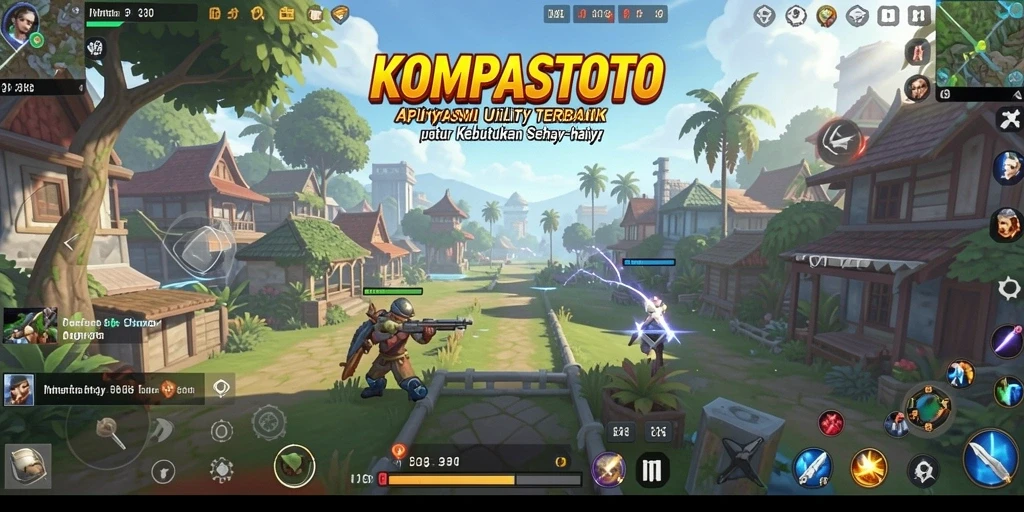 Tampilan utama aplikasi KOMPASTOTO dengan fitur Utility.