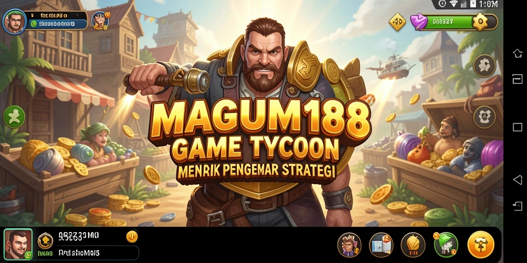 Tampilan gameplay MAGNUM188 yang menonjolkan strategi Tycoon.