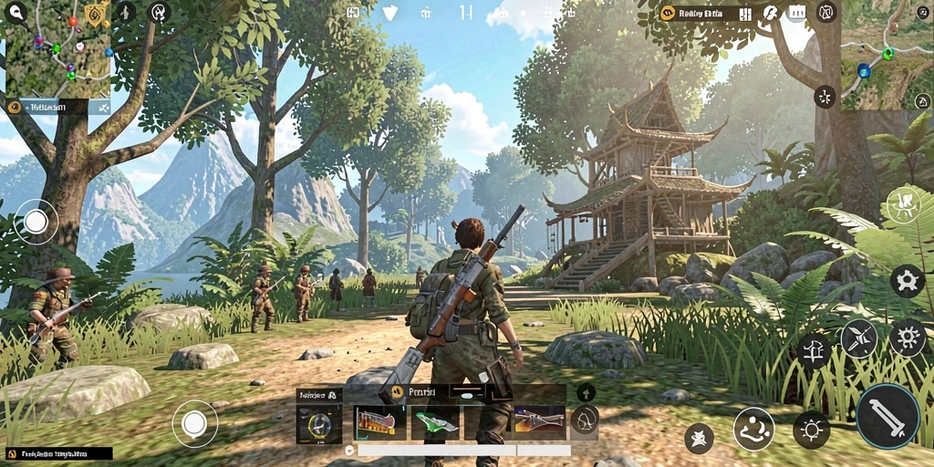 Tampilan gameplay S80 yang menakjubkan dalam dunia terbuka.