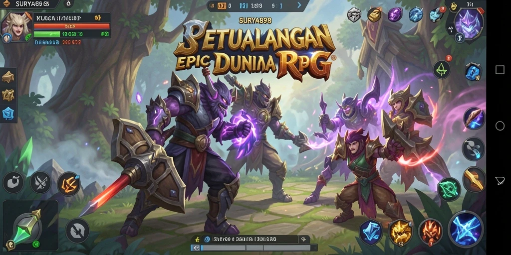 Screenshot SURYA898 menampilkan aksi RPG seru di dalam permainan.