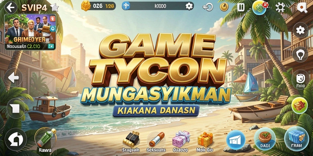 Screenshot utama SVIP4 menampilkan gameplay Tycoon yang mengasyikkan.