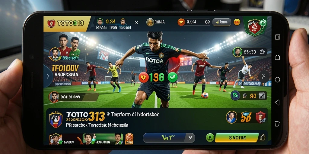 Tampilan antarmuka aplikasi TOTO313 untuk taruhan sportsbook.