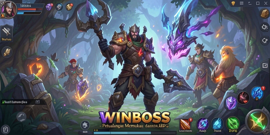 Gameplay seru WINBOSS dalam dunia ARPG penuh aksi.